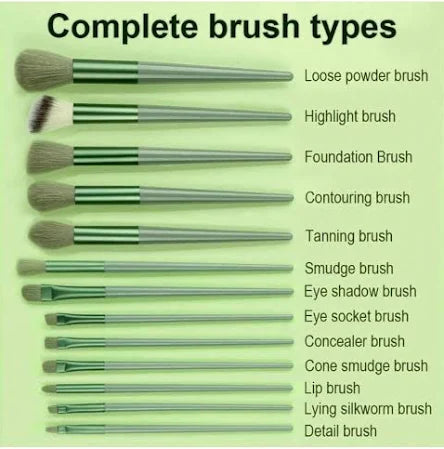 13 Pcs Makeup Brush with Pouch Set