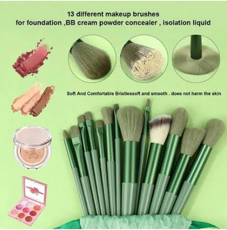13 Pcs Makeup Brush with Pouch Set