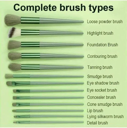 13 Pcs Makeup Brush with Pouch Set