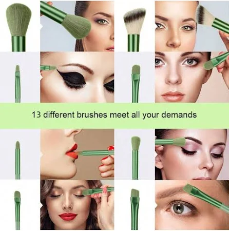 13 Pcs Makeup Brush with Pouch Set