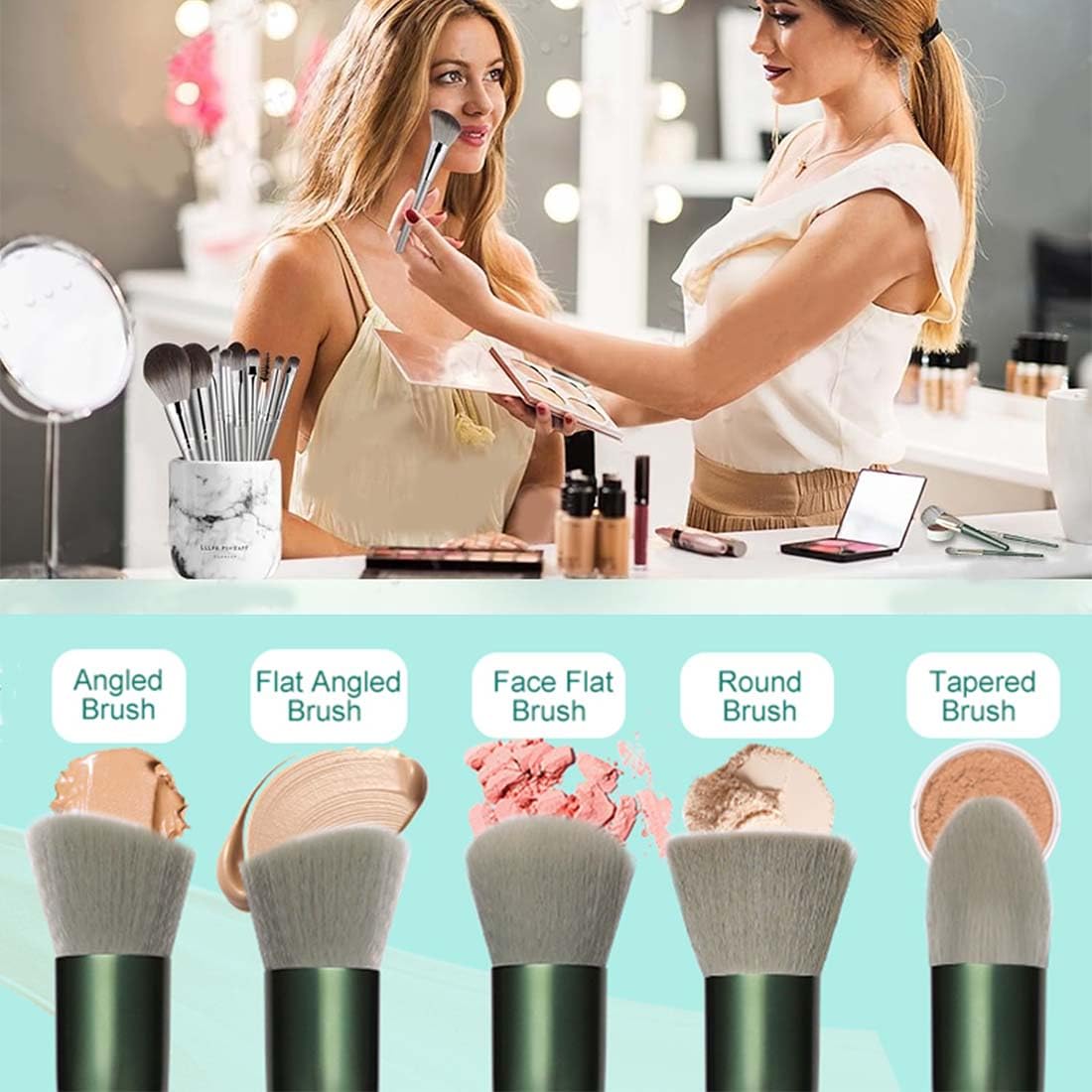 13 Pcs Makeup Brush with Pouch Set