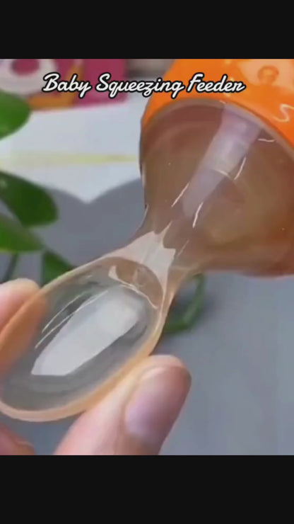 Baby Food Squeeze Feeder Spoon